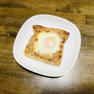 朝食レシピ　卵とツナマヨのトースト
